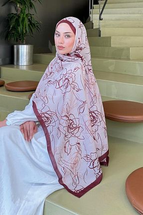 شال قرمز زنانه پنبه ای lamelif - کد 939320960