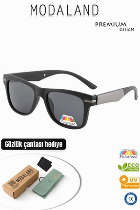 عینک آفتابی مشکی مردانه 55 ModaLand - کد 927585803