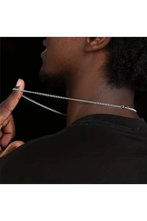 گردنبند استیل ( فولاد ) طوسی مردانه استیل (فولاد) Perry Accesories - کد 939341552