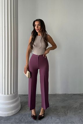 شلوار بنفش زنانه بافتنی macharel jeans - کد 933962808