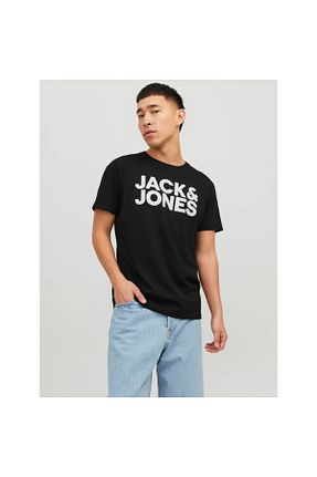تیشرت مشکی مردانه رگولار Jack & Jones - کد 696165051
