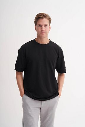 تیشرت مشکی مردانه Relaxed Cazador - کد 939380271
