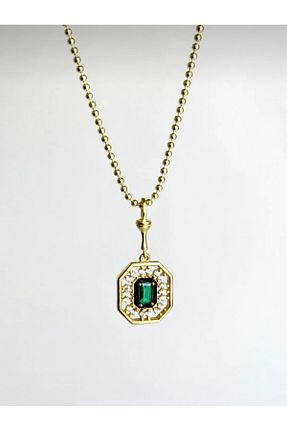 گردنبند استیل ( فولاد ) سبز استیل (فولاد) sulyra - کد 939390576