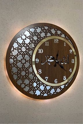 ساعت دیواری قهوه ای 48 * 48 Vivrella - کد 928925083