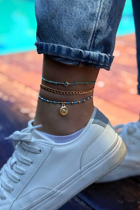 خلخال جواهر طلائی زنانه Trendy Butik - کد 939406076