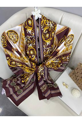 شال زرشکی زنانه Organic Scarfs - کد 939427120