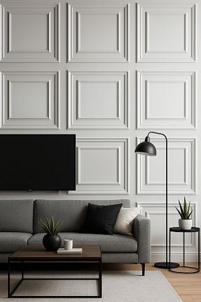 کاغذ دیواری سفید Kendinden Yapışkanlı BELLA CARPETİ - کد 938911024