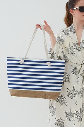 کیف ساحلی سرمه ای زنانه bakacstore - کد 816982756