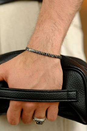 دستبند جواهر صورتی زنانه سنگ طبیعی dergah tesbih - کد 796456073