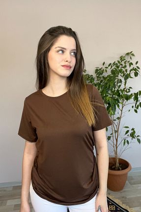 تونیک قهوه ای زنانه بافت penyebizden - کد 939491155