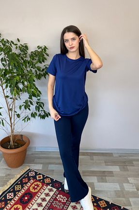 تونیک سرمه ای زنانه بافت penyebizden - کد 939496018