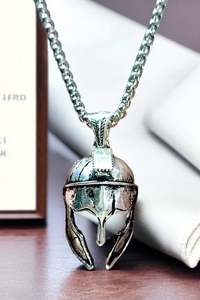 گردنبند استیل ( فولاد ) سفید مردانه روکش نقره AK STORE SİLVER - کد 939515231