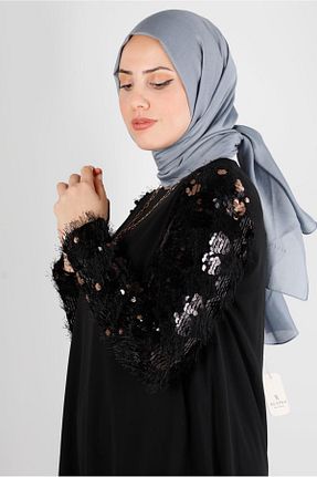 شال آبی زنانه ابریشم Alvina - کد 802008998