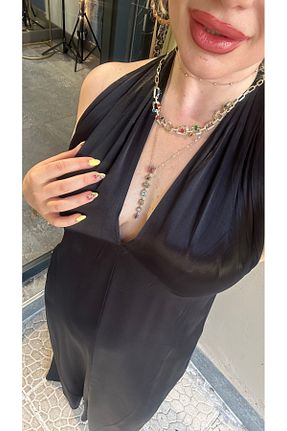 گردنبند استیل ( فولاد ) زرد زنانه استیل (فولاد) GLAM - کد 939525395