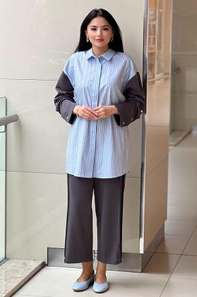 ست بالاتنه و پائین تنه رنگی زنانه بافتنی Ghisa - کد 938441491