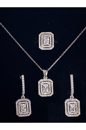 ست نقره زنانه زیرکن Siset Gümüş - کد 885038241