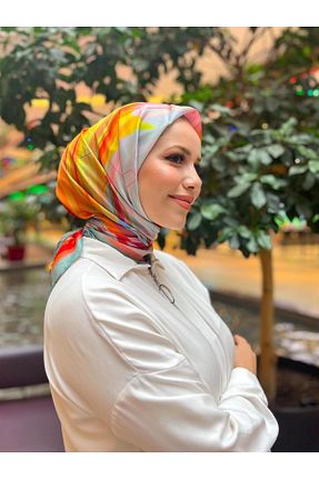 روسری رنگی کرپ Armine - کد 747341352