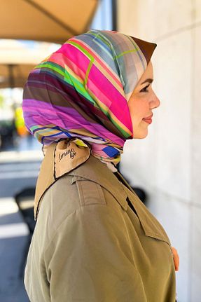 روسری رنگی کرپ Armine - کد 939542213