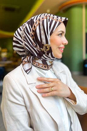 روسری رنگی کرپ Armine - کد 939542010