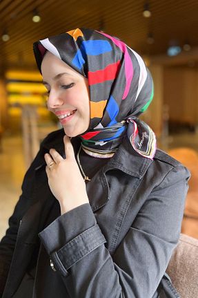 روسری رنگی کرپ Armine - کد 939541770