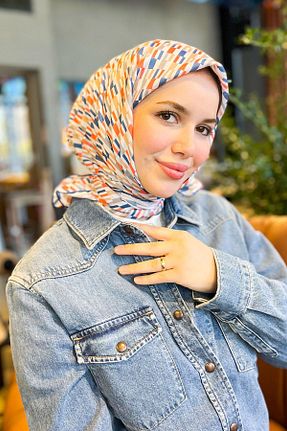 روسری رنگی کرپ Armine - کد 939541942