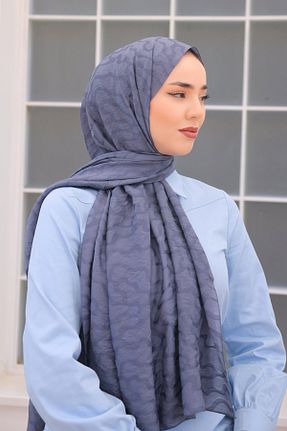 شال آبی زنانه ویسکون Silk Home - کد 939547563
