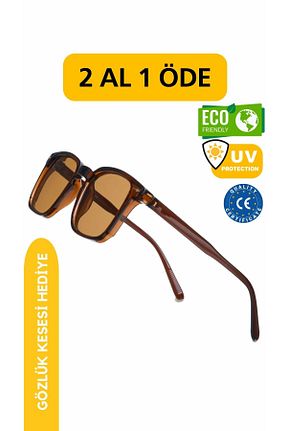 عینک آفتابی قهوه ای زنانه UV400 WATCHOFROYAL - کد 709532789