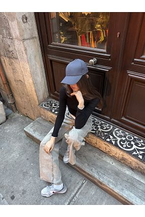 کلاه طوسی زنانه پنبه ای Arhizeyas - کد 939554761