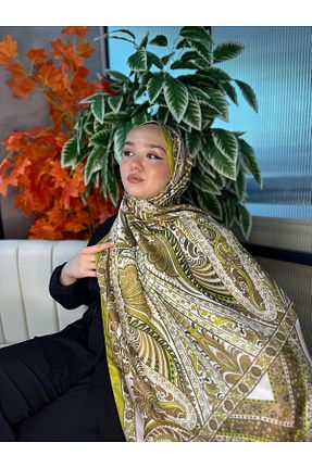 شال سبز زنانه ابریشم Oxygen Scarfs - کد 939565268