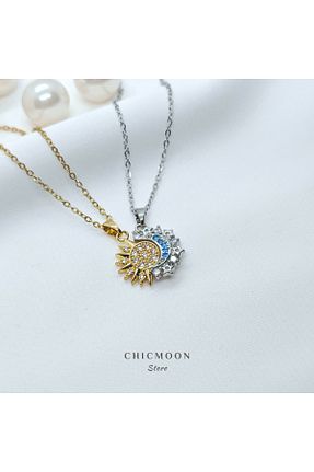 گردنبند استیل ( فولاد ) رنگی زنانه استیل (فولاد) CHICMOON STORE - کد 939572316