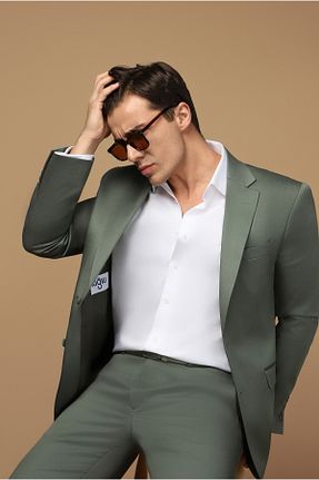 پیراهن سفید مردانه اسلیم فیت Kiğılı - کد 802499516