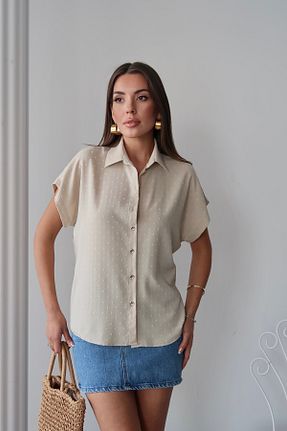 پیراهن بژ زنانه رگولار Swass - کد 939594665