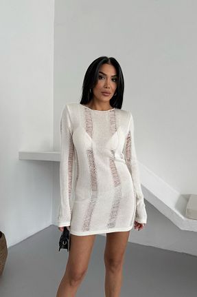 لباس ساحلی نباتی زنانه پنبه ای bayansepeti - کد 939608700