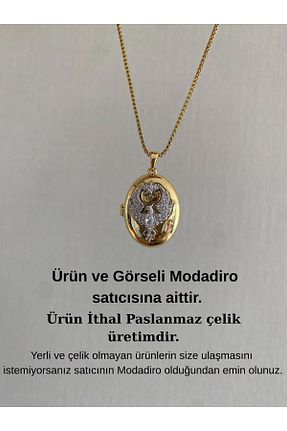 گردنبند استیل ( فولاد ) طلائی زنانه استیل (فولاد) Modadiro - کد 927334103