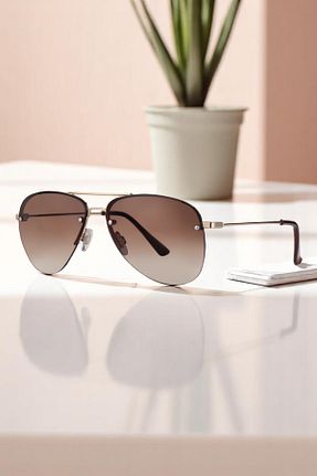 عینک آفتابی قهوه ای مردانه 58 Daniel Klein - کد 939606432
