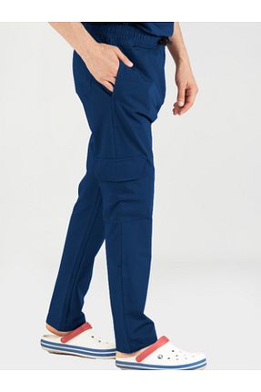شلوار آبی مردانه الاستان - ویسکون - پلی استر VITA UNIFORM - کد 939607374