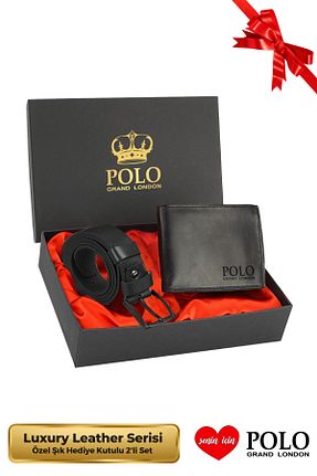 کیف پول مشکی مردانه ابعاد بزرگ POLOGRAND London - کد 939566530