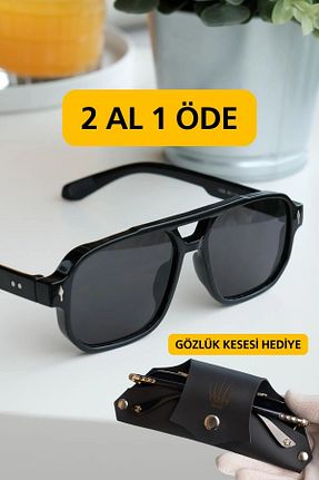 عینک آفتابی مشکی زنانه 40 ve altı WATCHOFROYAL - کد 924244843