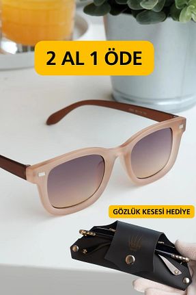 عینک آفتابی بژ زنانه 40 ve altı WATCHOFROYAL - کد 924244845