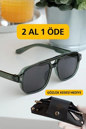 عینک آفتابی سبز زنانه 40 ve altı WATCHOFROYAL - کد 924244848