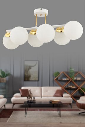 لوستر سفید فلزی avimonaydınlatma - کد 939618197