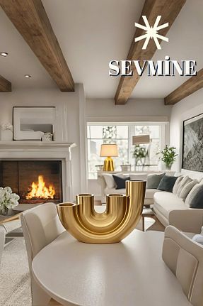 شمعدان و شمع گیر طلائی Beton SEVMİNE - کد 927208292