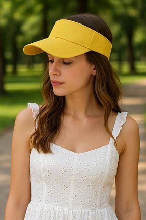 کلاه زرد زنانه پنبه ای LAGRANZE - کد 931153382