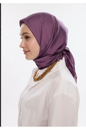 روسری بنفش ساتن Muensu - کد 939638714