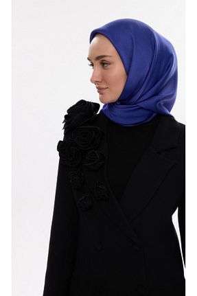 روسری آبی ساتن Muensu - کد 939638326
