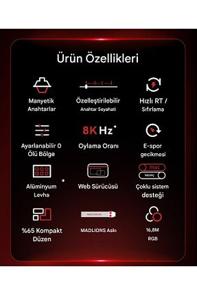 کیبورد گیمر سفید ULUGAMES - کد 927405699