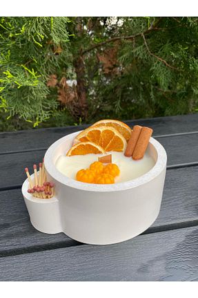 شمعدان و شمع گیر سفید DOĞAL MUM - کد 939651151