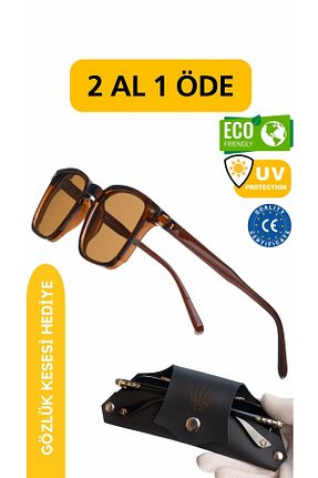 عینک آفتابی قهوه ای زنانه UV400 WATCHOFROYAL - کد 709532789