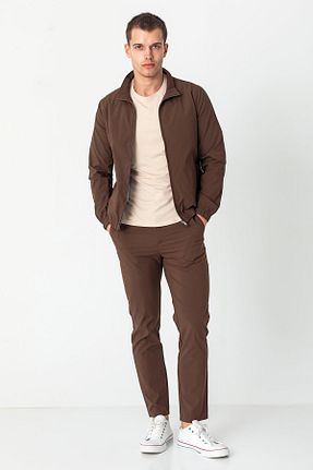 کاپشن قهوه ای مردانه Relaxed Cekmon - کد 939669958