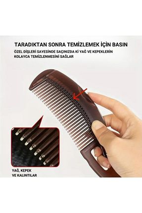 برس و شانه مو قهوه ای CT STONES - کد 939675027